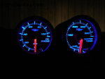 Glowshift Tinted 7 colour 270Â° sweep gauges