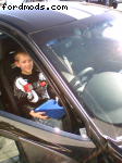 My son in his dreem car