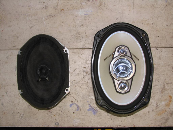 Replacing the factory 5X7 speakers with a set of Pioneer 6x9s