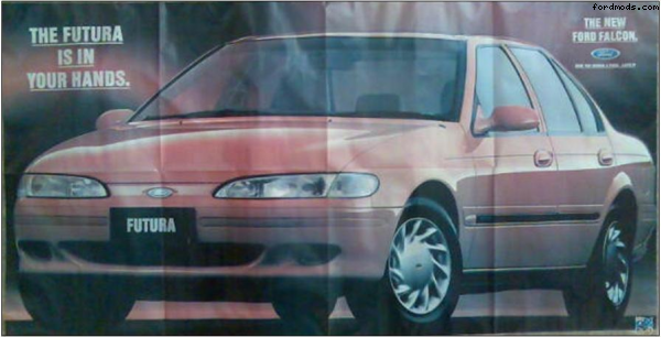 EF1 Futura poster, 1994. Have You Driven A Ford...Lately?