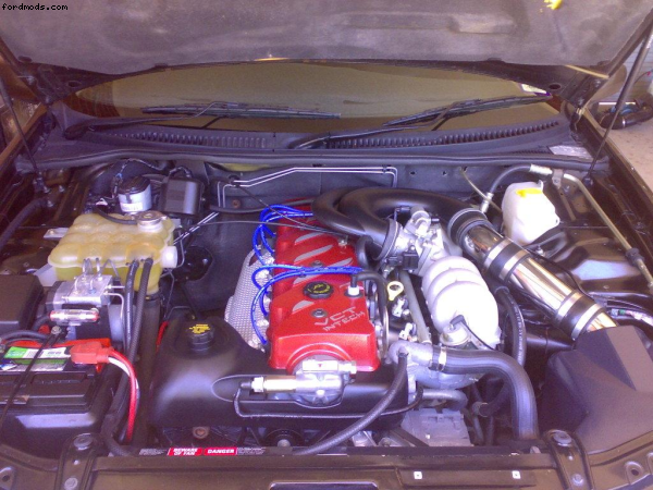 Engine Bay With new intake