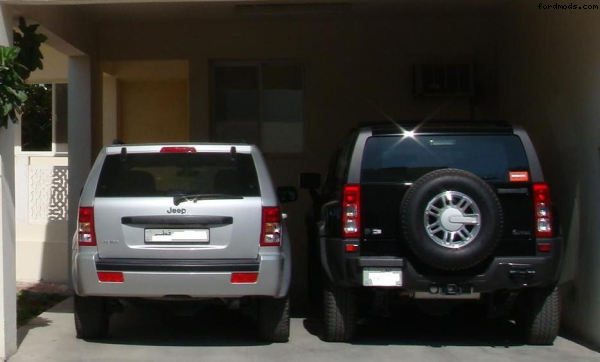 Grand Cherokee and H3. I share the Jeep with my dad.