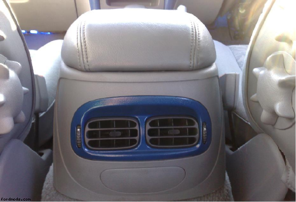 Blue Surround And Leather Console Lid
