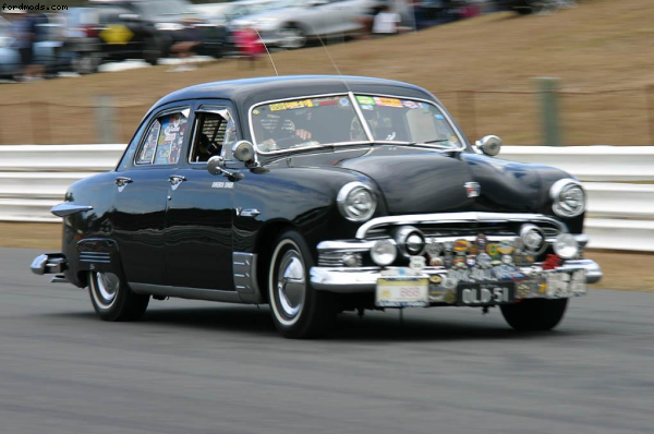 Our big day out at Lakeside Raceway,My 1951 FORD.130KPH.