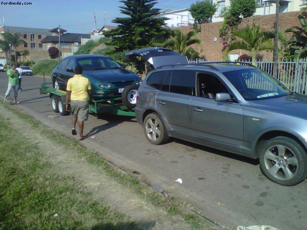Loading my Babe in Durbs