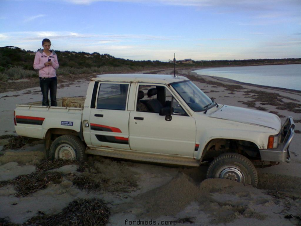 My $500 hilux, and even got out without help