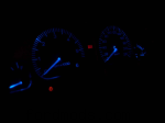 Blue dash at nite