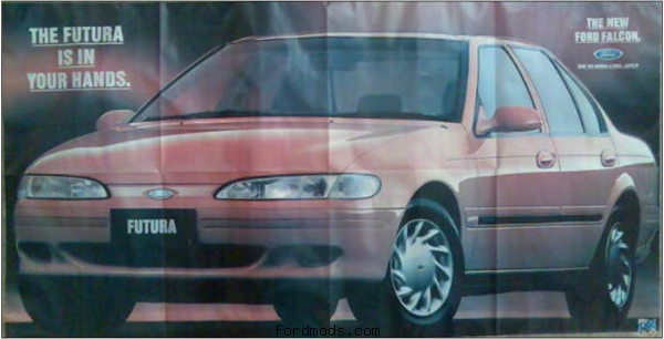 EF1 Futura poster, 1994. Have You Driven A Ford...Lately?