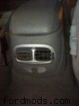 Rear air vent surround