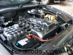Detailed engine bay