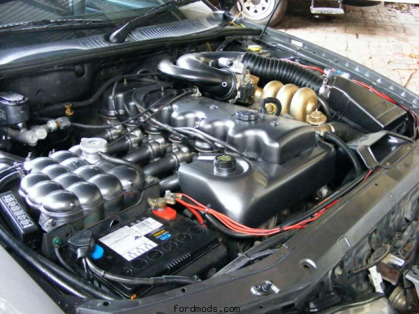 Detailed engine bay