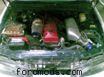 engine bay after plenum install