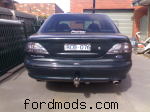 rear of car
