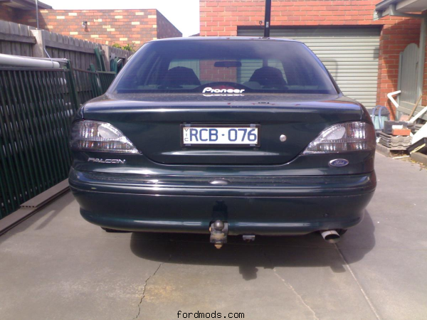 rear of car