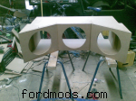 Bro's sub box under construction.