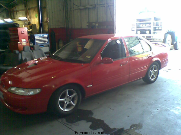 after it was lowered and new muffler