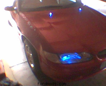 blue lights