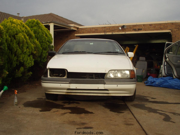 Eb Series1 Xr8, 5speed manual. Undergoing accident repairs.