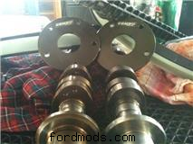 standard cam on left 030 on right with limiter kit above