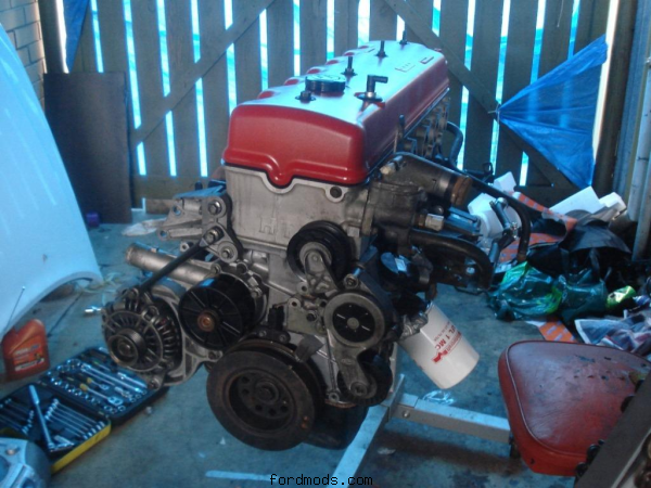 Ready to go back in after replacing the Flex Plate.