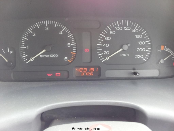 The final reading on the trusty EF the day I picked up the BF