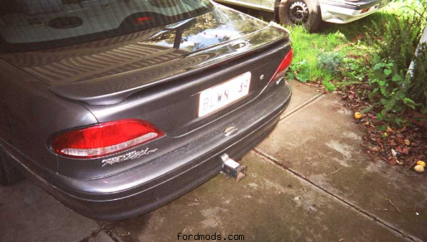 Rear end w/ dirty bumper