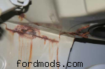 roof leaking caused rust