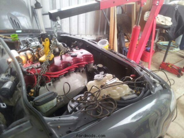 Ef xr6,head done,engine in.