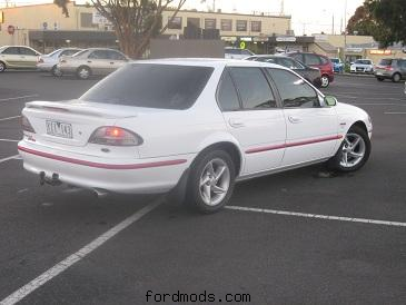 Rear of car