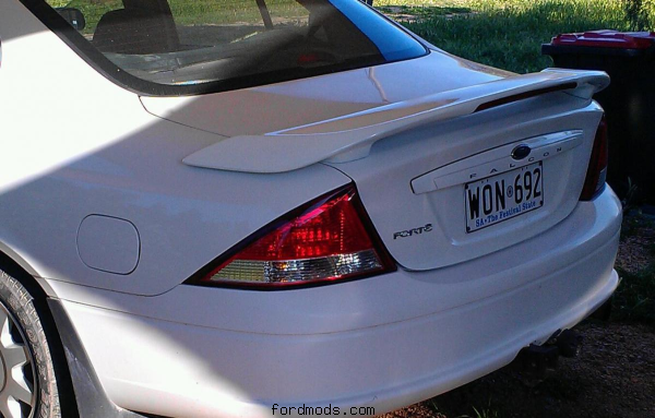 Finally got paint and looks awesome for my first spoiler ever 