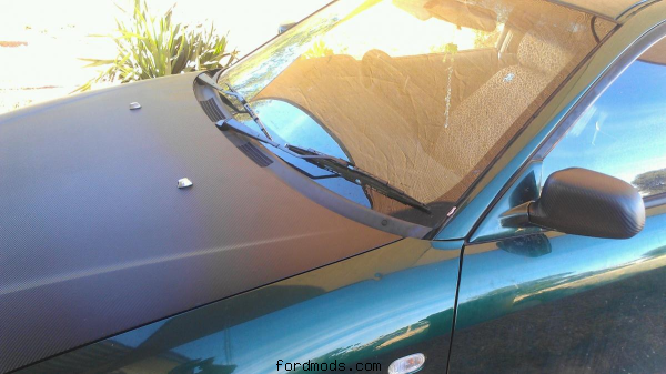 3d carbon fibre hood and mirrors