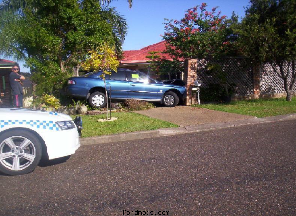 Commie driver that crashed in my street trying to drift