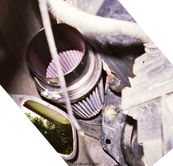 Pod filter in front guard, ABS module on right hand side