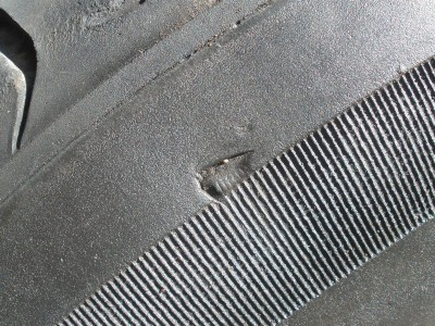 depression on sidewall of rear tyre.JPG
