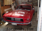 1967 Mustang outside 2